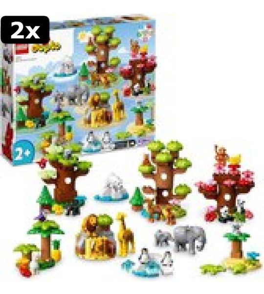 2x LEGO DUPLO Wilde dieren van de wereld - 10975