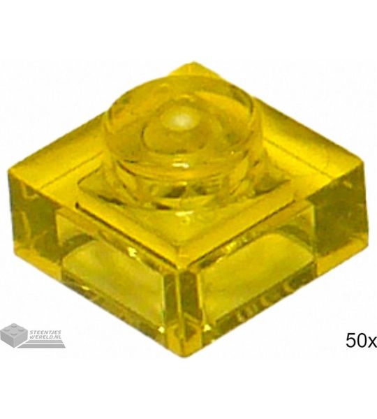 LEGO 3024 Doorzichtig geel 50 stuks