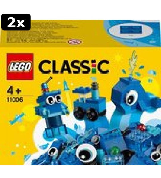 2x LEGO Classic Creatieve Blauwe Stenen - 11006