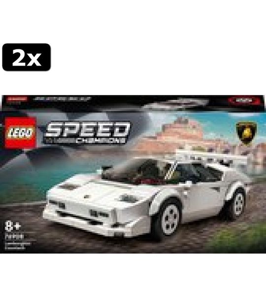 2x LEGO Speed Champions Lamborghini Countach- 76908