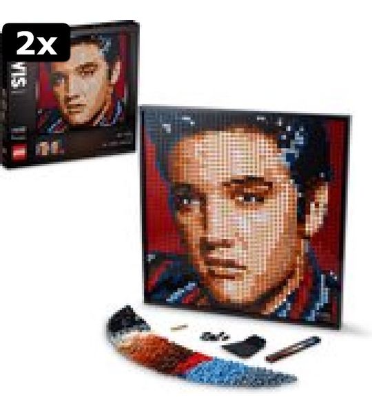 2x LEGO Art Elvis Presley ‚ÄúThe King‚Äù - 31204