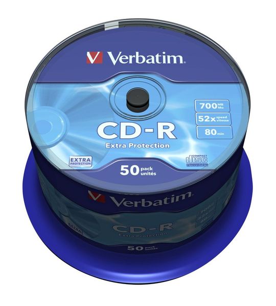Verbatim CD-R 52X 700MB EXTRA PROTECTION SURFACE 50