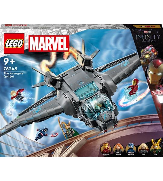 LEGO Marvel Avengers Marvel De Avengers Quinjet, Infinity Saga - 76248