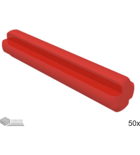 50x LEGO 4519 Technic as Rood, 50 stuks
