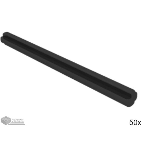 50x LEGO 44294 Technic as Zwart, 50 stuks
