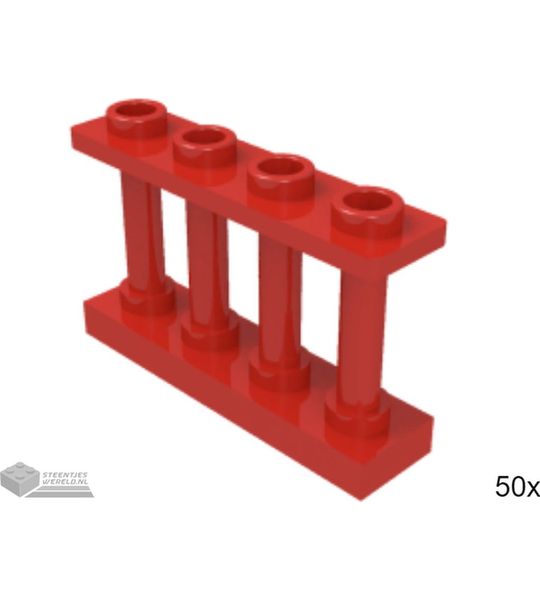 50x LEGO 15332 Rood, 50 stuks