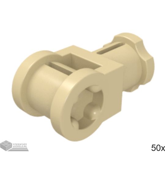 50x LEGO 32039 Technic connector Tan, 50 stuks
