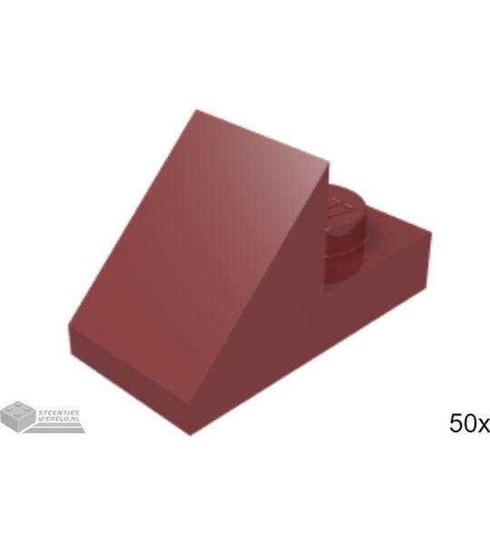 50x LEGO 92946 Donkerrood, 50 stuks
