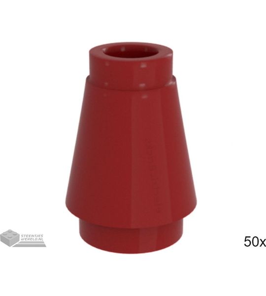 50x LEGO 4589b Rood, 50 stuks
