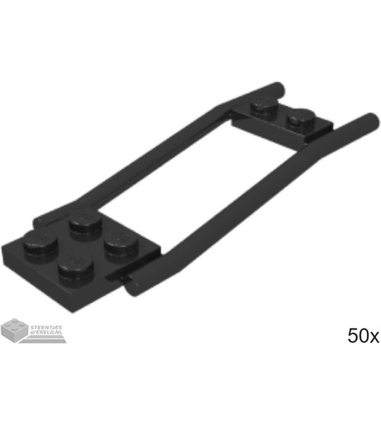 50x LEGO 2397 Zwart, 50 stuks