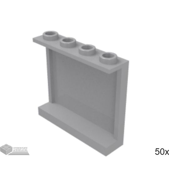 50x LEGO 60581 Paneel Licht blauwgrijs, 50 stuks