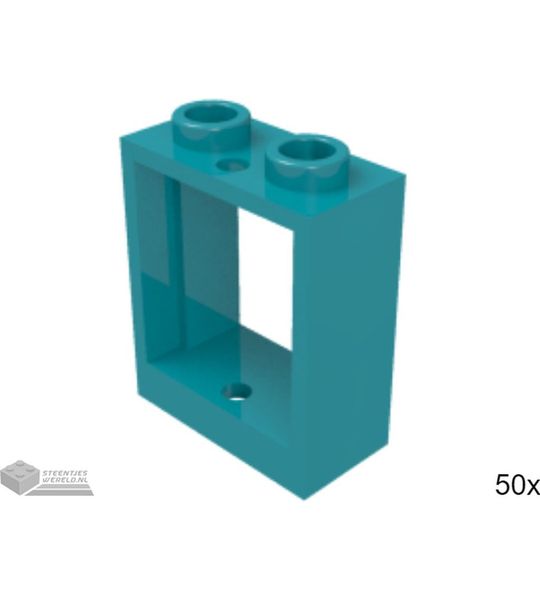 50x LEGO 60592 Donker Turquoise, 50 stuks