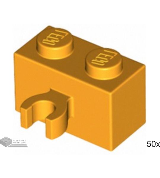 50x LEGO 30237b Fel lichtoranje, 50 stuks