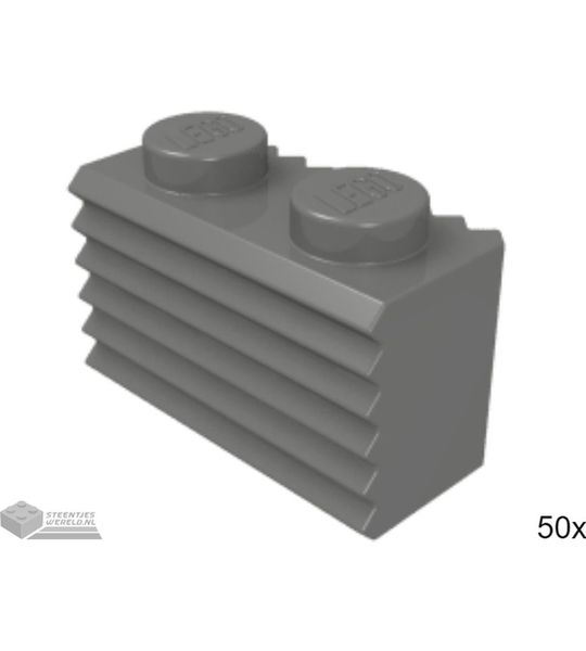 50x LEGO 2877 Donkergrijs, 50 stuks