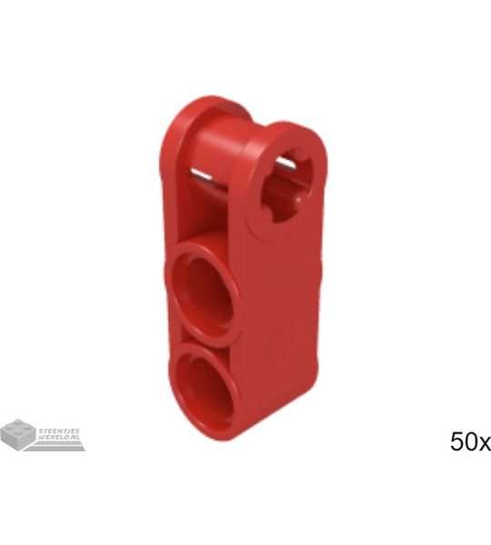 50x LEGO 42003 Technic connector Rood, 50 stuks