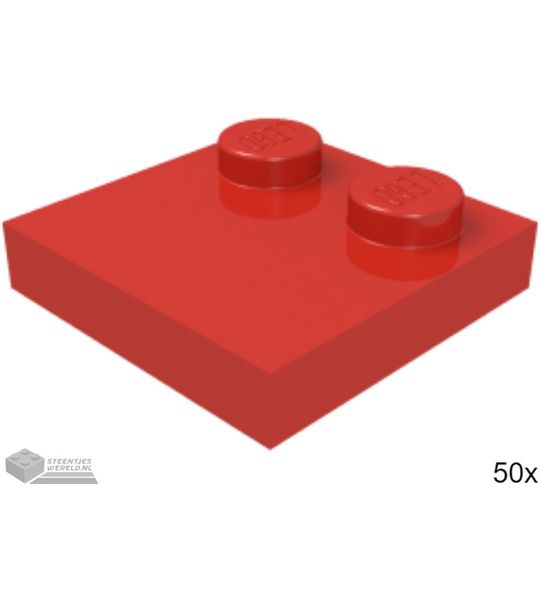 50x LEGO 33909 Rood Tegel aangepast, 50 stuks