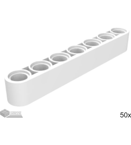 50x LEGO 32524 Technic arm Wit, 50 stuks