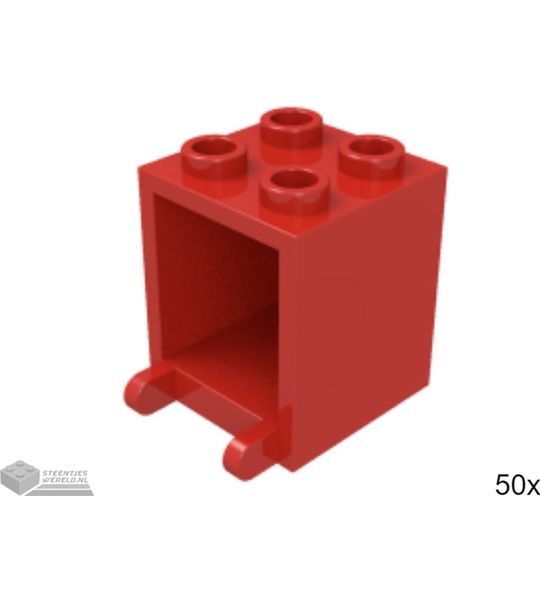 50x LEGO 4345 Rood, 50 stuks
