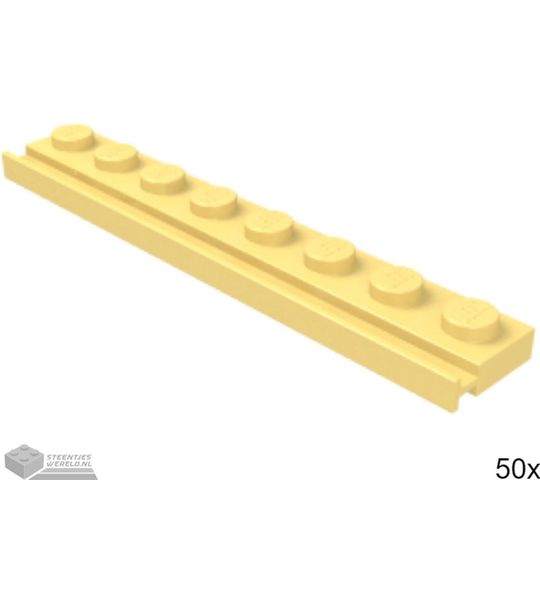50x LEGO 4510 Fel lichtoranje, Plaat aangepast, 50 stuks
