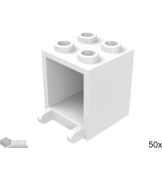 50x LEGO 4345 Wit, 50 stuks
