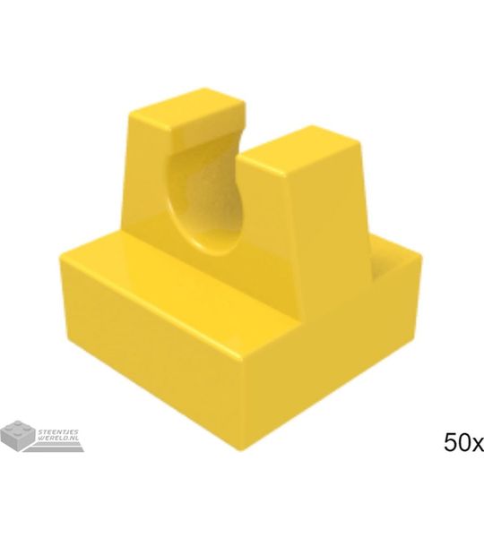 50x LEGO 2555 Geel Tegel aangepast, 50 stuks