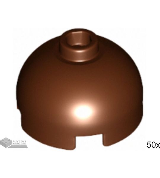 50x LEGO 553c Roodbruin, 50 stuks