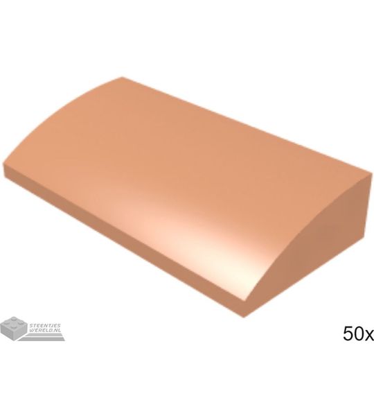 50x LEGO 88930 Dakpan gebogen Noga, 50 stuks