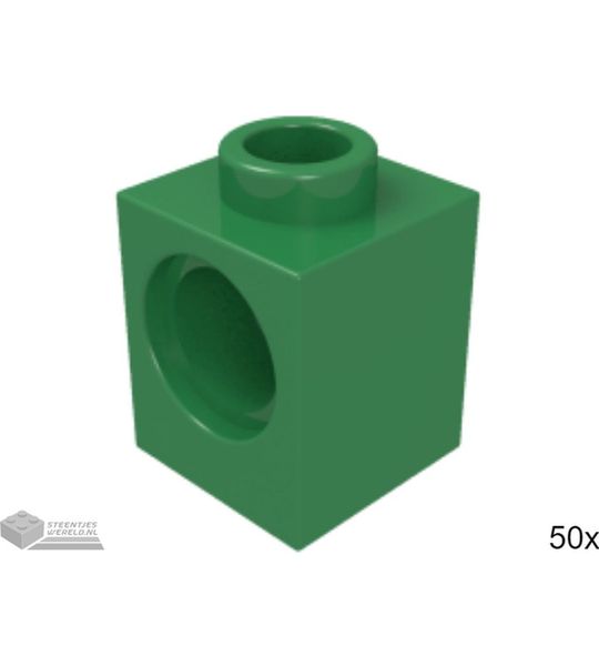 50x LEGO 6541 Technic steen Groen, 50 stuks