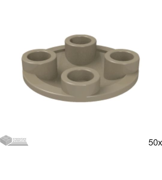 50x LEGO 2654 Donker tan, 50 stuks