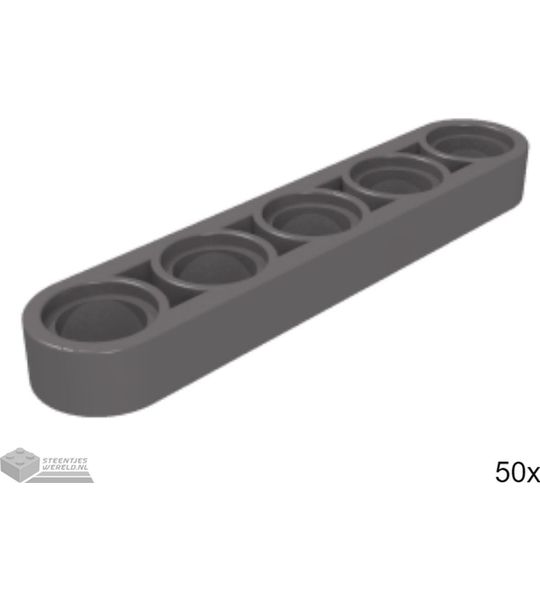 50x LEGO 32017 Technic arm Donker blauwgrijs, 50 stuks