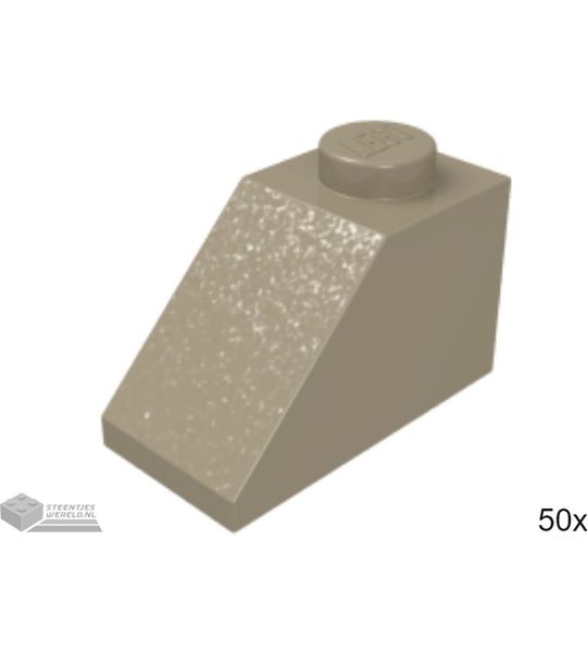 50x LEGO 3040 Donker tan, 50 stuks