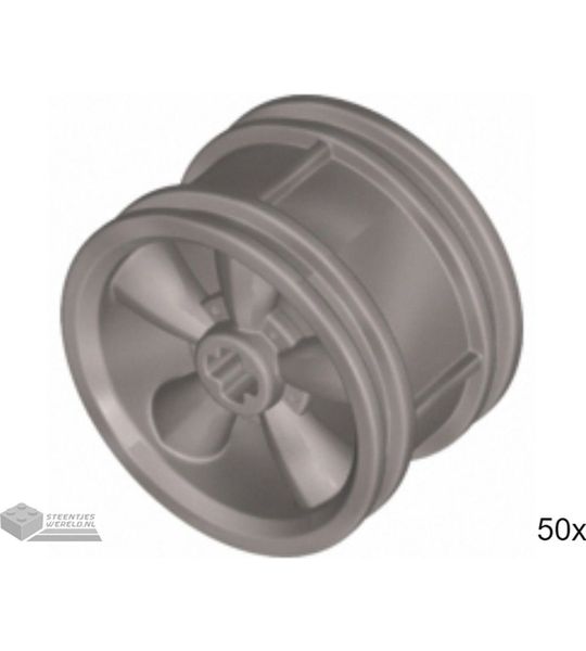 50x LEGO 42716 Plat zilver, 50 stuks