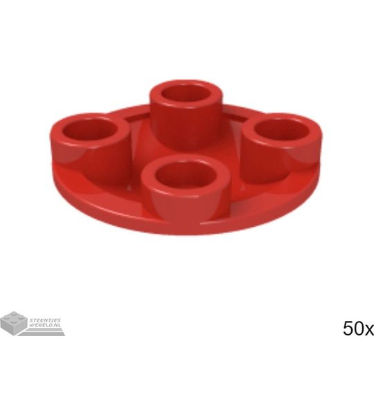 50x LEGO 2654 Rood, 50 stuks