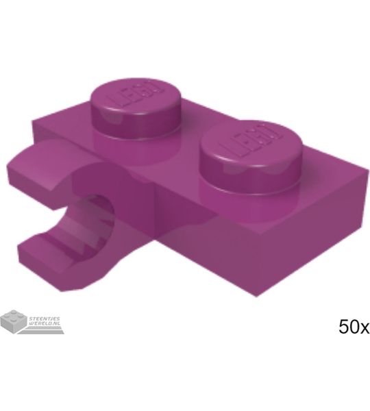 50x LEGO 11476 Magenta, Plaat aangepast, 50 stuks