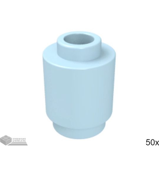 50x LEGO 3062b Fel lichtblauw, 50 stuks