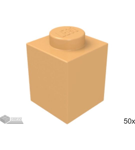 50x LEGO 3005 Steen 1x1 Medium noga, 50 stuks