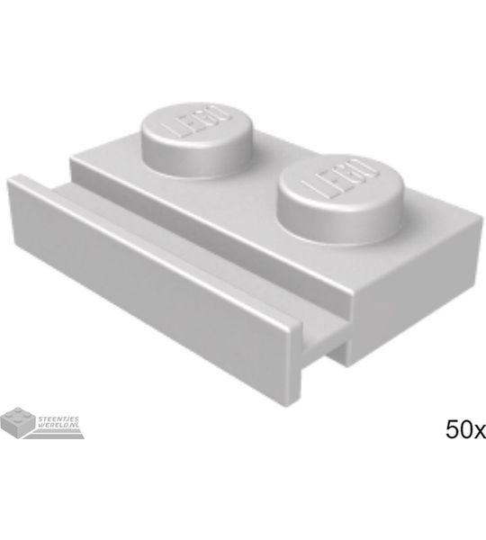 50x LEGO 32028 Plat zilver, Plaat aangepast, 50 stuks