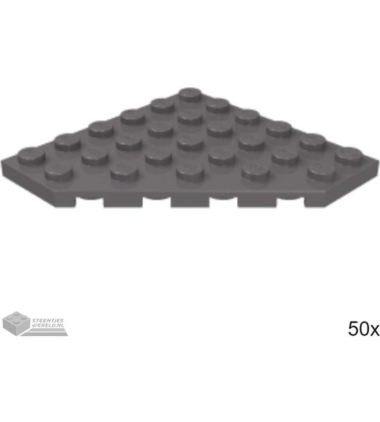50x LEGO 6106 Donker blauwgrijs, 50 stuks