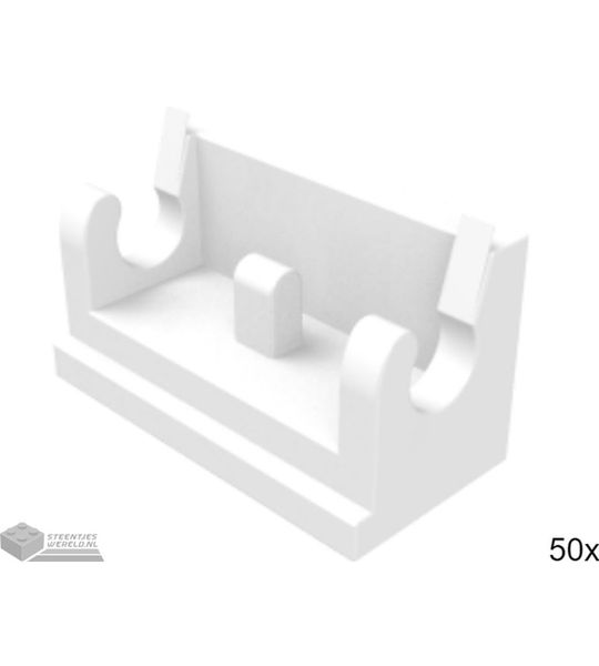 50x LEGO 3937 Wit, 50 stuks