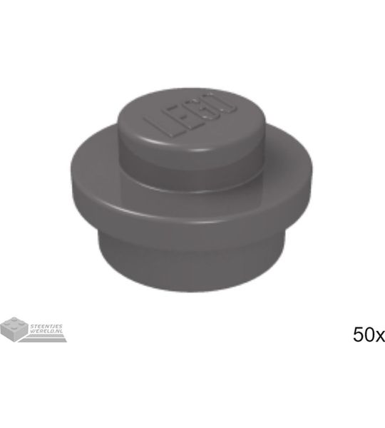 50x LEGO 4073 Donker blauwgrijs, 50 stuks