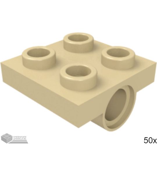 50x LEGO 10247 Tan, Plaat aangepast, 50 stuks