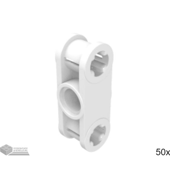 50x LEGO 32184 Technic connector Wit, 50 stuks