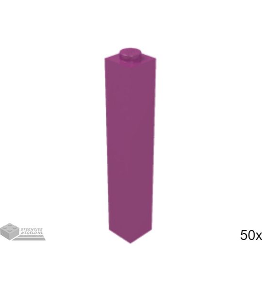 50x LEGO 2453b Steen Magenta, 50 stuks