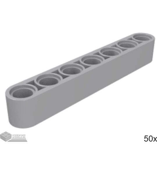 50x LEGO 32524 Technic arm Licht blauwgrijs, 50 stuks