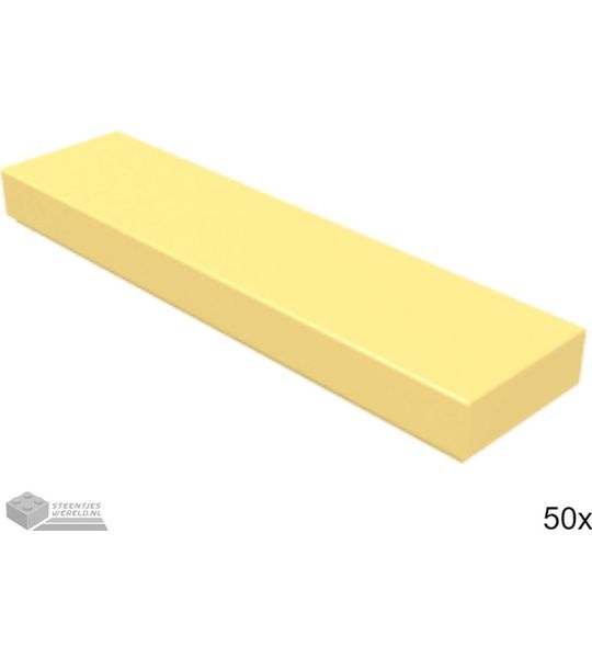 50x LEGO 2431 Tegel 1x4 Fel lichtoranje, 50 stuks
