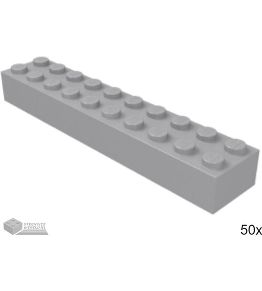 50x LEGO 3006 Steen Licht blauwgrijs, 50 stuks