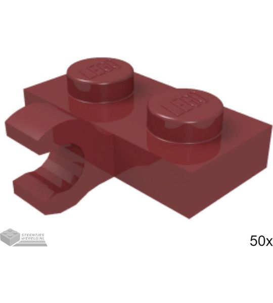 50x LEGO 11476 Donkerrood, Plaat aangepast, 50 stuks