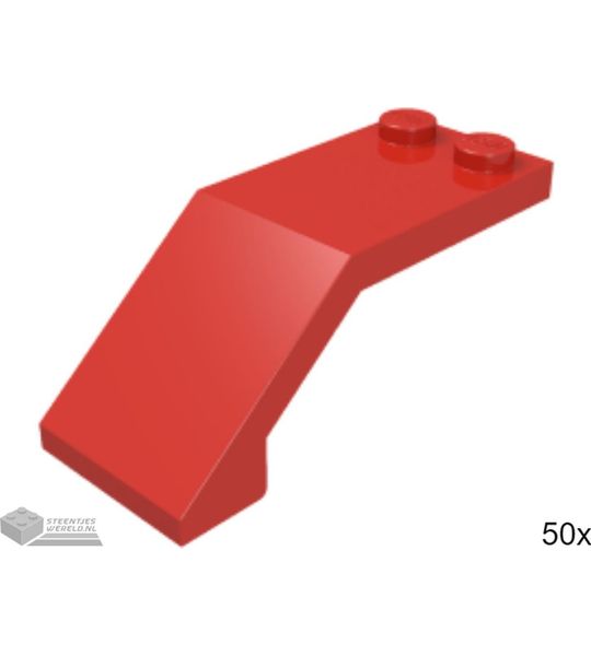 50x LEGO 6070 Rood, 50 stuks