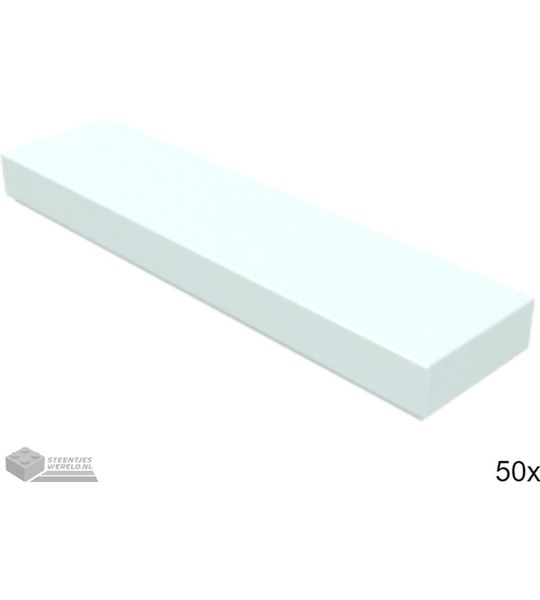 50x LEGO 2431 Tegel 1x4 Licht aqua, 50 stuks