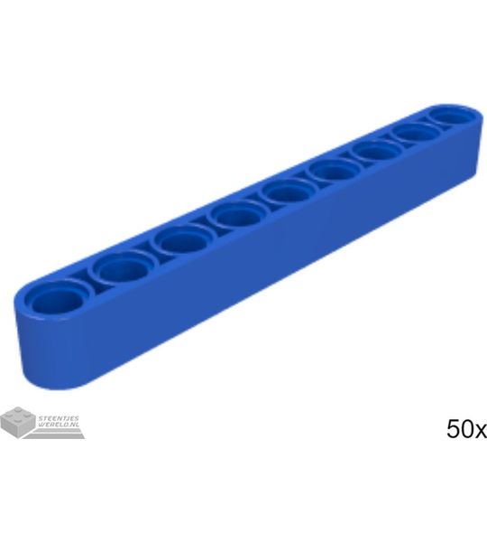50x LEGO 40490 Technic arm Blauw, 50 stuks